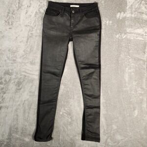 Levi's 535 Jeans Women's 28X30 Black‎ Super Skinny Waxed Finish